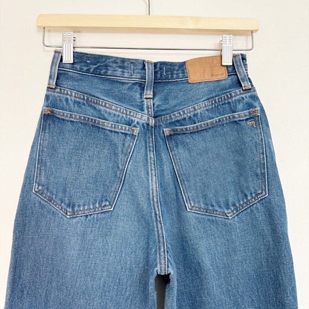 Madewell Denim Baggy Straight Leg High Rise Jeans Preppy Casual Contemporary 23 - Picture 8 of 11